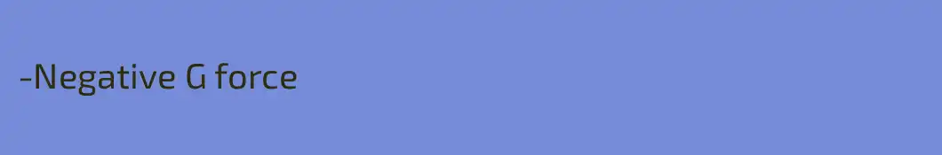 -Negative G force